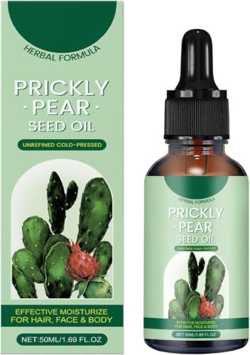 Aceite de Semilla de Higo Chumbo, Aceite Natural Orgánico de Higo Chumbo, Nutritivo, Hidratante, Antiedad, Reafirmante y Reparador, Ideal para Rostro, Cuerpo y Cabello Secos