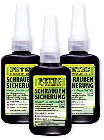Petec_bundle 3X PETEC SCHRAUBENSICHERUNG SUPERFEST Kleber 50 G 93050