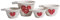 Premier Housewares Heart Measuring Cups Ceramic Measuring Cup Cooking Measuring Cups Measuring Cups For Baking, Red/Cream, 10 x 11 x 12 cm
