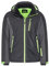 icefeld Herren Winterjacke/Skijacke/Snowboardjacke schwarz/grün-gecko in Größe XXL