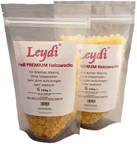 2x Leydi PREMIUM Heisswax Honig 150g - Ideal für Gesicht, Achseln & Bikinizone
