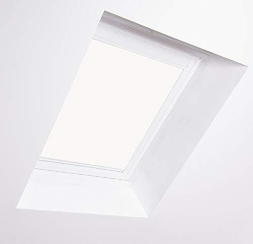 Bloc Jalousien für Velux Dachfenster, weißer Aluminiumrahmen Verdunkelung, MK04