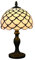 Tokira Vintage Tiffany Tischlampen Weiße 8 Zoll, E14 Tiffany Tischlampe Antik Original, Glasmalerei Lampen Schlafzimmer Nacht Lampenschirme Einfachen Stil Wohnzimmer(Ohne Glühbirnen)