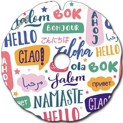 Flasque: Protège-Rayon Fauteuil Roulant (Paire) pour Main Courante de 51,51 à 52,50cm de Diam. Extérieur, Fixation Plate - Cosmopolite couleur