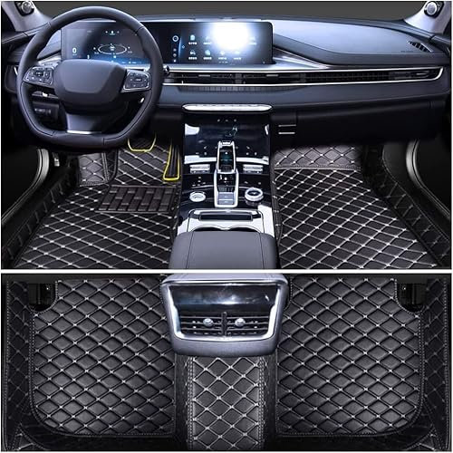 Auto Fußmatten Fussmatten für E-Class W212 2009-2016 Allwetter Fußmatten Automatten Schwarz Beige