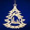 SIKORA BS-LS Traditionelle Filigrane Christbaumschmuck Holzanhänger aus nachhaltiger Herstellung - 28 Modelle wählbar, Modell:B1 Baum Heilige Familie H 8.8cm