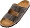 Palado Pantoletten Damen Korfu Matt - gefertigt in Spanien - matte Oberfläche - Veloursleder-Decksohle - ergonomisches Weichfußbett - leichte EVA-Sohle Natur Grau UK5,5 - EU38