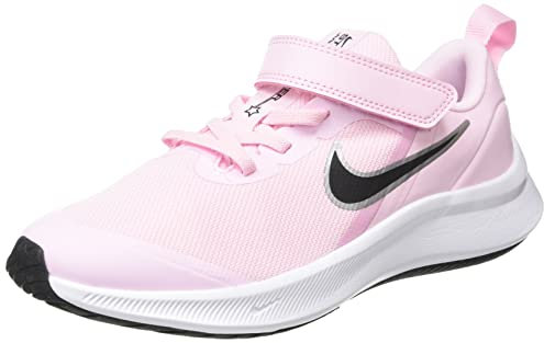 NIKE Star Runner 3, Zapatillas de Gimnasia Unisex Niños ,Rosa Espuma Negro ,28.5 EU