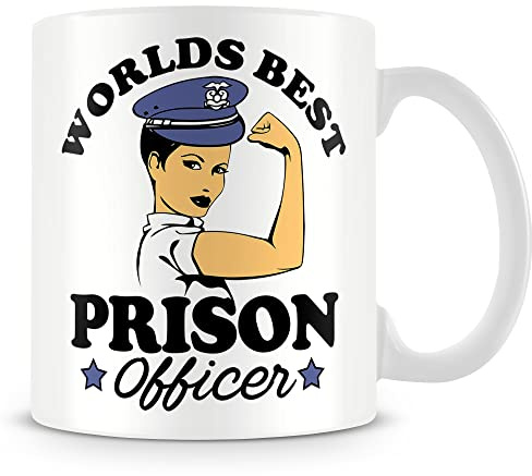 Taza de regalo para guardia de prisiones/oficial - Mejor oficial de prisiones del mundo