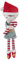 Little Dutch 4539 Stoffpuppe Kuschelpuppe Weihnachten Jim mit Zuckerstange (35 cm)