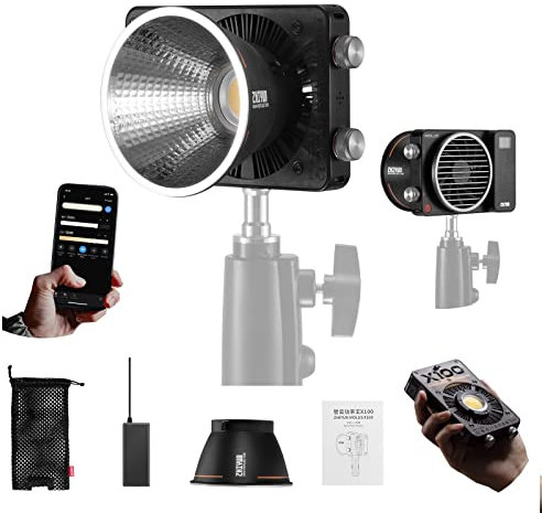 Zhiyun Molus X100 Luce video a LED,100W 2700K~6500K Luce da studio bicolore con rete Bluetooth per illuminazione da studio Fotografia all'aperto Videografia