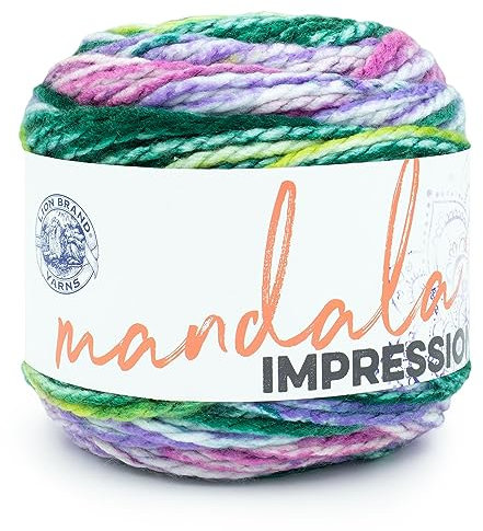 Lion Brand Yarn Mandala Impressions, Sperriges Garn, Meerjungfrau, 1er Pack