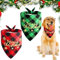 2 Stück Halstuch für Hunde Katze, Weihnachten Hund Bandana, Halstuch Hund, Klassisches Kariertes Hundehalstuch, Für Kleine Mittelgroße Große Hunde Katzen (B)