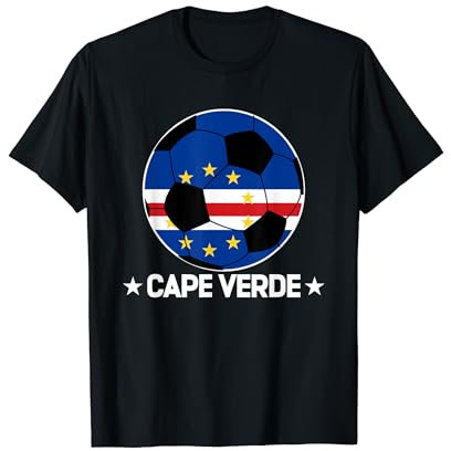 Cape Verde Soccer Team Cape Verde Flag Jersey Football T-Shirt