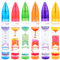 6 STÜCK Liquid Motion Bubbler Spielzeug Stifte - Flüssig Timer Stifte - Bunte Liquid Timer Stifte – Ideal Für Angst Und Stressabbau