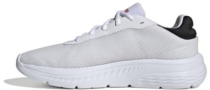 adidas Homme Cloudfoam Comfy Shoes, FTWR White/Core Black/Better Scarlet, 44 EU