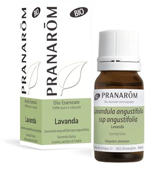 PRANARÔM - Lavanda sommità fiorita Bio - Olio Essenziale Chemiotipizzato - Sonno & Equilibrio Emotivo - 100% Puro e Naturale - OECT - 10 ml