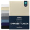 Dreamzie Premium Spannbettlaken 80x160 cm, Spannbetttuch für Dicke Matratzen bis zu 12 cm, Bettlaken 100% Jersey Baumwolle, 150 g/m², Oeko-TEX Zertifiziert - Beige