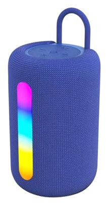 Bluetooth Speaker, Portable Wireless Bluetooth Speakers With Led Light, Louder Volume & Enhanced Bass, Long Time Play, LED Light Show, Durable Outdoor Speaker for Travel, Sport, Party (Purple)