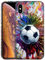 GlamCase iPhone X/XS Case - Vintage Color Football (Soccer) Design Printed Slim Fit Cute Plastic Hard Snap on Protective Designer Back Phone Case/Cover for iPhone X/XS. Multicolor