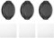 PATIKIL 43mm Lens Cap, 3 Pack Sides Pinch Snap Camera Lens Cover for Front Lens with Cloth, Suitable for 43mm Thread Universal DSLR Lenses for Nikon, for Fujifilm, for Pentax, for Leica