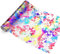 TESSTSY Tischläufer Bunt, 28CM × 4.5M Regenbogen Tischdecken Dekostoff, Tischläufer Glänzend, Tischband aus Organza, Polyester Tischläufer Glitzer tüll, für Hochzeiten, Geburtstage, Weihnachten