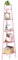 Yoobure 5-Tier Corner Bookshelf, Ladder Corner Shelf with Metal Frame, Vintage Modern Style, 5 Shelves, Space Saving, Sturdy, Versatile, for Living Room, Bedroom, Office, Balcony