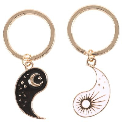 Pair of Yin Yang Best Friend Keyrings