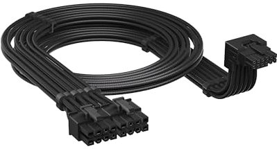 CORSAIR Typ 4 PSU 90° 12V-2x6 GPU-Stromkabel – Für NVIDIA GeForce RTX-Grafikkarten, Einfache Verbindung, Ultra-Flexibel, Thermischer Schutz – Stil A