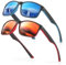 Occhsouo Sonnenbrille Herren Polarisiert Damen UV400 Schutz Sport Sunglasses Men Women Unisex Ultraleichte Rechteckig Rahmen Schwarz Retro Polarisierte Sonnenbrillen für Angeln, Fishing, Fahren/Ski