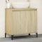 Myheimly Waschbeckenunterschrank Eichen-Optik 58x33x60 cm,Sonoma Eiche