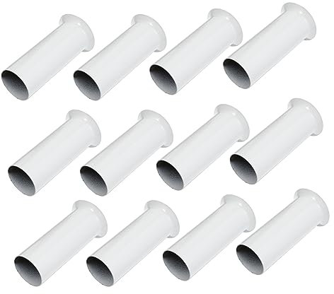Garneck 12stücke Teiliges Weißer Lampensockel-abdeckungen Aus Langlebigem Material Passend Für Europäische Kristall Retro-kronleuchter Einfache Montage Verschleißfest Und Wiederverwendbar