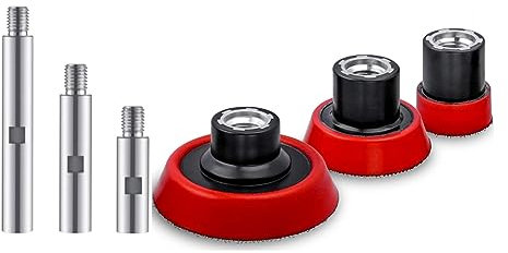 Okeeyseda 6er-Pack M14 Gewinde Winkelschleifer Verlängerungsverbindung Stab Aus Legierung mit Ausdehnungswelle-Set Zubehör für Rotationspolierer