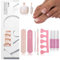 120 Stück Gradient Zehennägel zum Aufkleben, Falsche Fußnägel Kit, 15 Größen Artificial Toe Nagel Tips für Frauen Maniküre DIY, Glänzende Fake Nails Mit Voller Deckkraft (Nude Gradient)