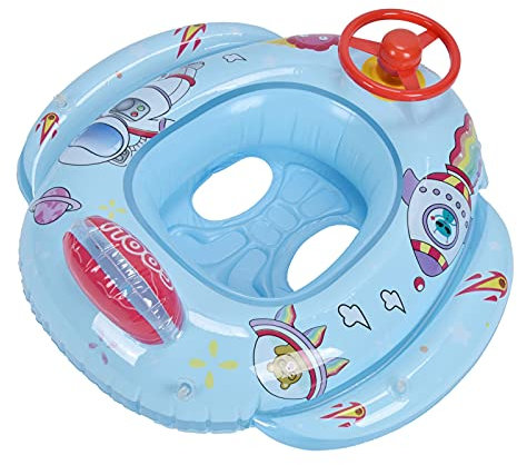 Fun Bading Ring mit Kindern Schwimmkreis, Cartoondruck, Dicke und Stabile Aufblasbare PVC, Doppelluftdüsendesign für Strandpool -Wasserspielzeug, Geeignet für