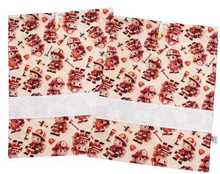 Filet Jungen Amas05642 Kindergartentasche Feuerwehr beige