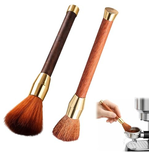 2PCS Portafilter Cleaner, coffee brush Coffee Machine Cleaning Brush, Barista Accessories for Daily Use, Coffee Machine Brush with 17x10 cm Dimensions