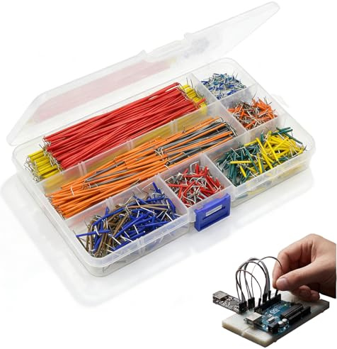 Zyrtkeriom Jumper Kabel 840 Stück Breadboard Jumper Wire Set Mit 14 Längen, Kompatibel Mit Arduino, Dupont Stecker Und Steckbrett Für Elektronik Projekte