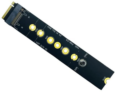 Jnchdghwa M. 2 NVMe Adapter Karte PCIe X4 4,0 Gen 4 für M. 2 Schlüssel M zu NGFF NVMe+ SATA für 2280 22110 SSDs High-Speed Expansion