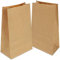 Gaoyong 100 Pieces Brown Paper Bags 13 * 8 * 24cm - 70 g./m2 with 100% Pure Kraft Paper for Grocery, Snack, Lunch, Birthday, Xmas Party Supplier and Wedding