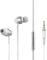 Roxel EF100 Ergonomic Fit In Ear Noise Isolating Earphone, Deep Bass and Rich Vocals with Built in Microphone, Tangle Free Flat Cable in ear Headphone for IOS and Android devices (Silver)