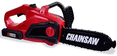 KandyToys Battery Operated Pretend Kids Play Toy Chainsaw with Sound Effects