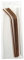 AK Lifestyle Set of 4 Reuseable Rose Gold Copper Bronze Coloured Metal Stainless Steel Drinking Straws with Portable Zip Carry Case & Brush Cleaner BPA Free Party Cocktail