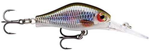 Rapala Unisex-Adult Shadow Rap Fat Jack Angelköder-Angelzubehör für Forelle, Barsch und Döbel-Süßwasser Spinnköder-Lauftiefe 3m-Fischköder 4cm, 4g-Hergestellt in Estland-Live Roach, Standard