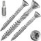 INNONEXXT Haut de gamme Vis pour terrasse en acier inoxydable avec embout | A2-5,0 x 60 mm 200 pièces TX25 | Dentelle coupée | Vis à bois, Nervures de fraisage | vis inox, bois et torx