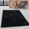 HomebyHome Shaggy Teppich 300x400 cm XXL für Wohnzimmer - Shaggy Teppich Hochflor Schwarz Extra Weich und Flauschig - Langflor Groß Teppiche für Schlafzimmer, Esszimmer, Küche, Flur - Carpet, Halı