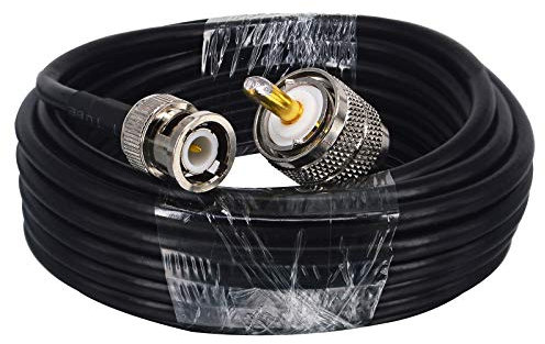 BOOBRIE RG58 5M BNC auf UHF Kabel Koax BNC Stecker auf UHF Stecker CB Funk Antennenkabel 50 Ohm BNC auf PL259 Kabel für Zweiwegefunk CB Antenne Analysator Walkie Talkie Marine Funk Mobiler Amateurfunk