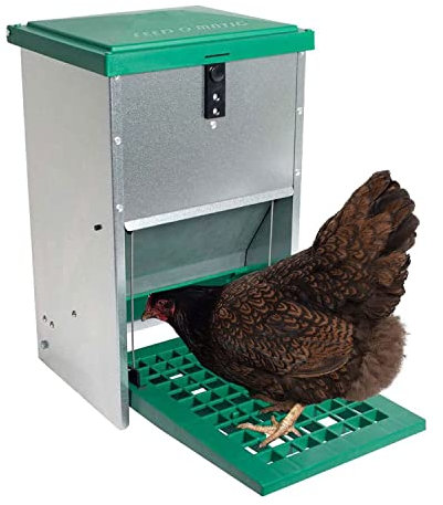 FINCA CASAREJO Mangeoire Automatique pour Poules - Mangeoire Extérieure avec Pédale Anti-Oiseaux - Capacité 8 Kg