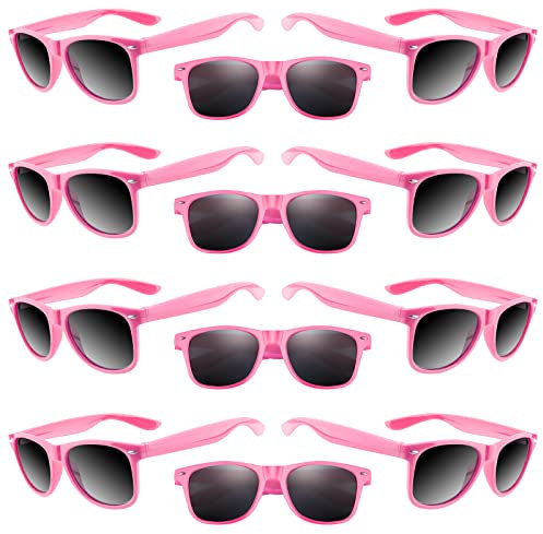 TUPARKA Lot de 20 lunettes de soleil pour enfants en vrac pour les fêtes d'été à la piscine Favors Fêtes d'anniversaire Goody Bag Fillers (Pink)