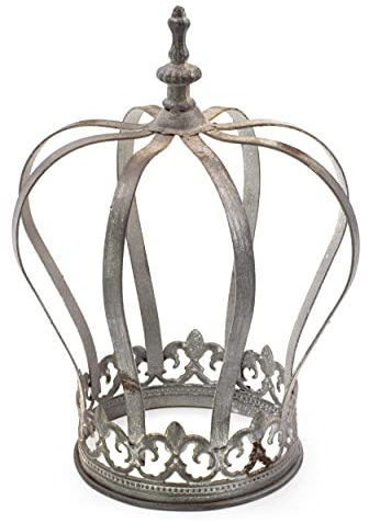 Blümelhubel Metallkrone Vintage Deko Garten und Haus - Balkon Dekoration - Krone Deko Landhausstil